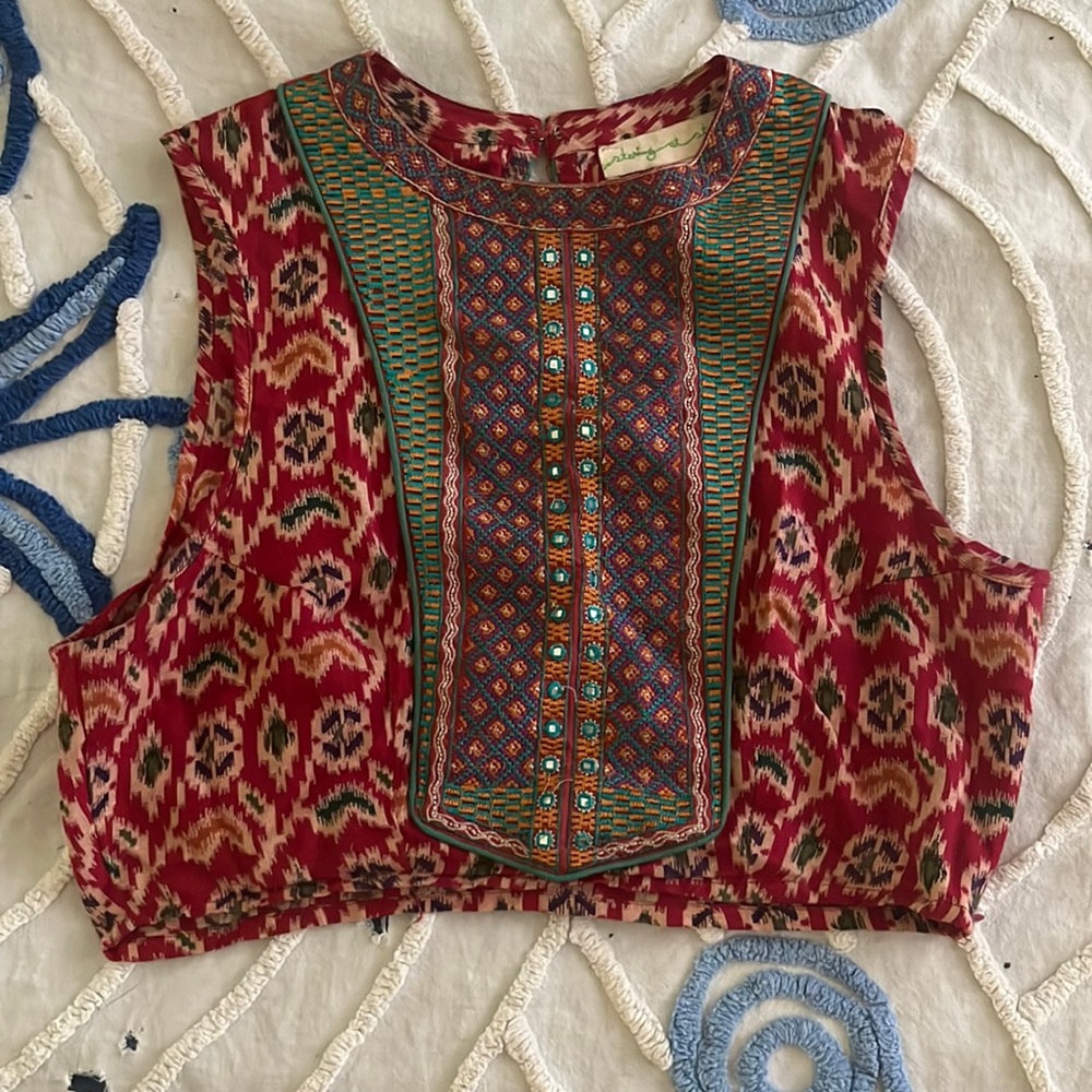 Ethnic crop top